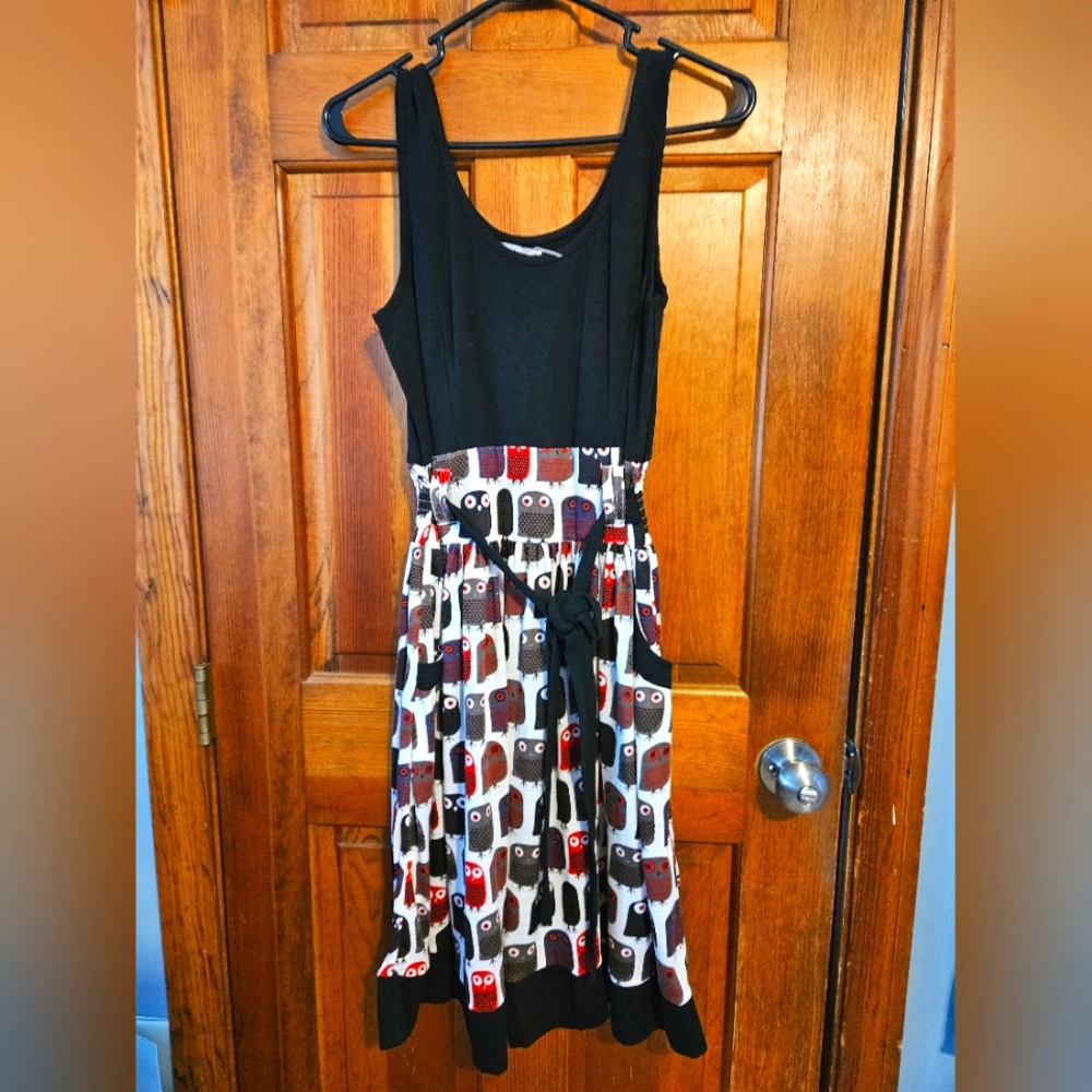 Owl print dress